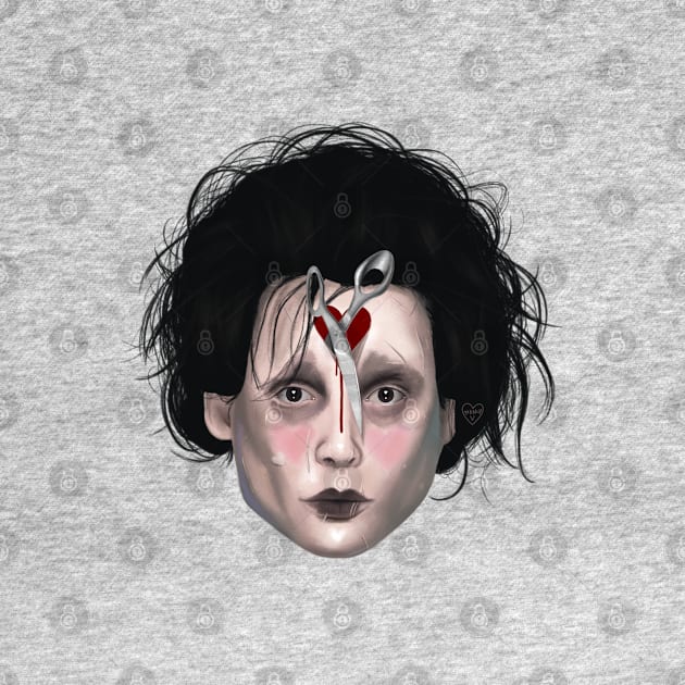 Edward Scissorhands BLUE by thelamehuman